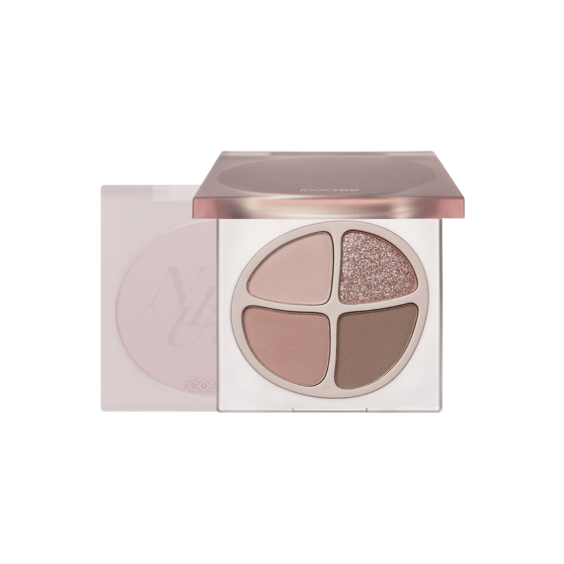 주씨 4 쉐이드 아이섀도우 팔레트 F12 피치 누드(Joocyee 4 Shades Eyeshadow Palette F12 Peachy Nude)