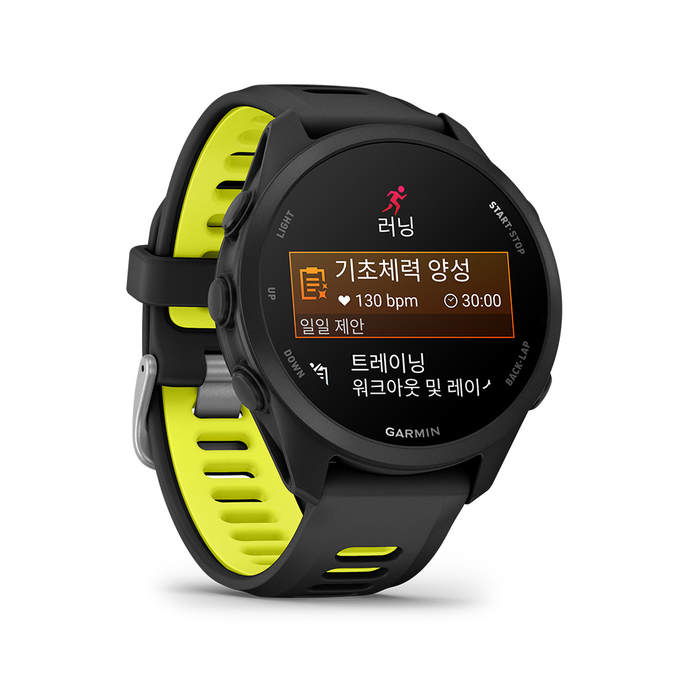 가민 포러너 170 블랙 러닝 GPS 스마트워치(Garmin Forerunner 170, GPS, Black/Amp Yellow, KOR/SEA,A05206_010-03920-50) - 3