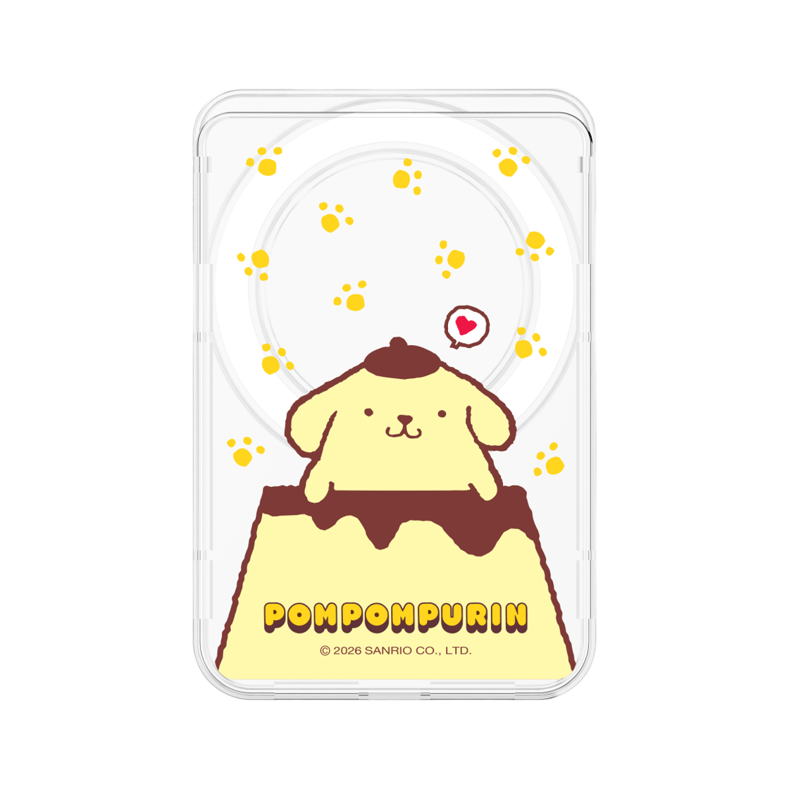 폼폼푸린 푸딩 맥세이프 카드지갑(POMPOMPURIN Pudding Magnet Card Wallet)