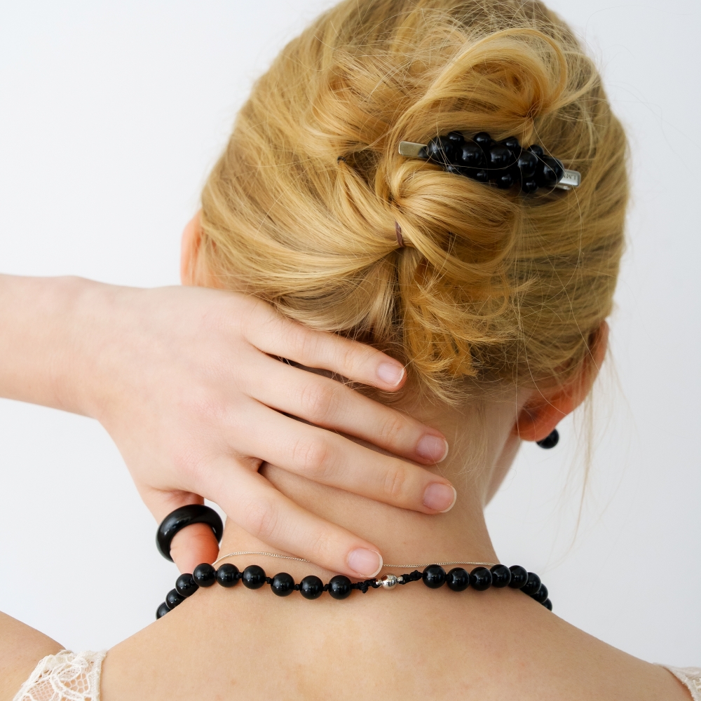 러브미몬스터 볼드 무드 원석 헤어핀 블랙(lovememonster Bold Mood Gem Hair Pin BLACK) - 2