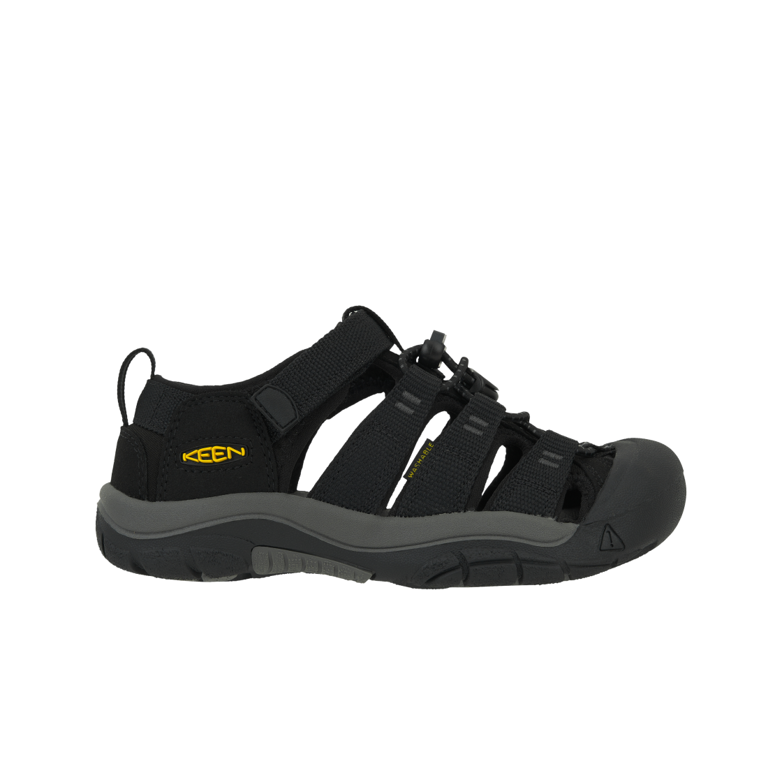 (키즈) 킨 뉴포트 H2 블랙 옐로우((Kids) Keen Newport H2 Black Yellow)