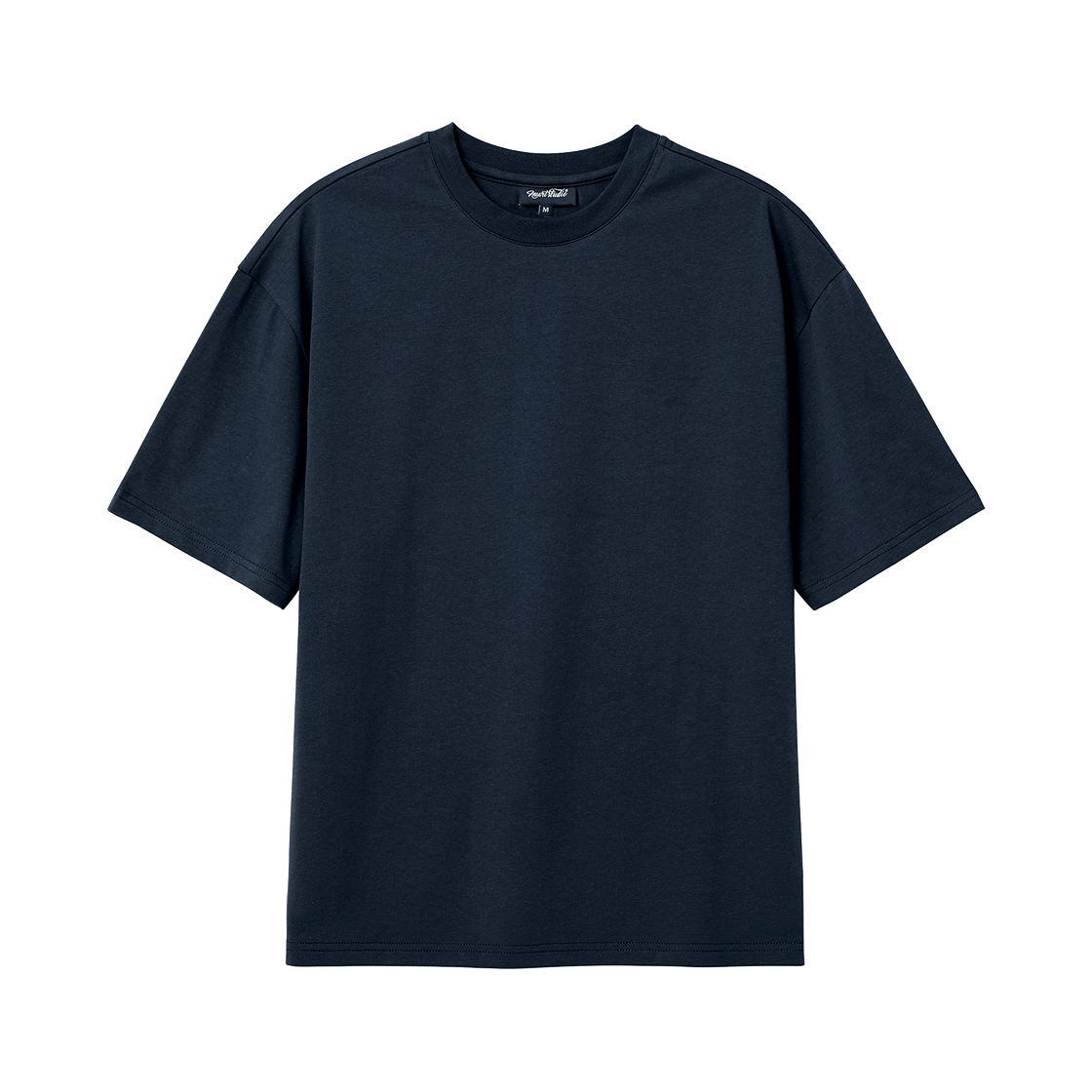 누아트스튜디오 솔리드 반팔 티셔츠 네이비(NUART STUDIO Solid Short Sleeve Navy)