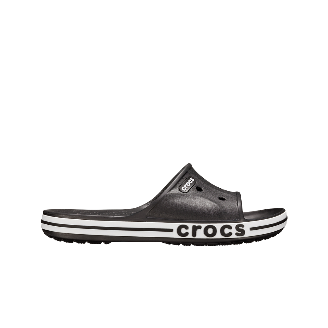 크록스 바야밴드 슬라이드 블랙 화이트 26SUSL205392(Crocs BAYABAND SLIDE BKW 26SUSL205392)