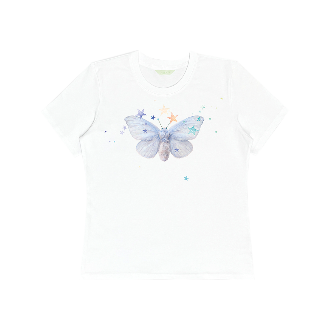 루바티 드리밍 모스 스탠다드 티셔츠 화이트(Rubati Dreaming Moth Standard Tshirt White)