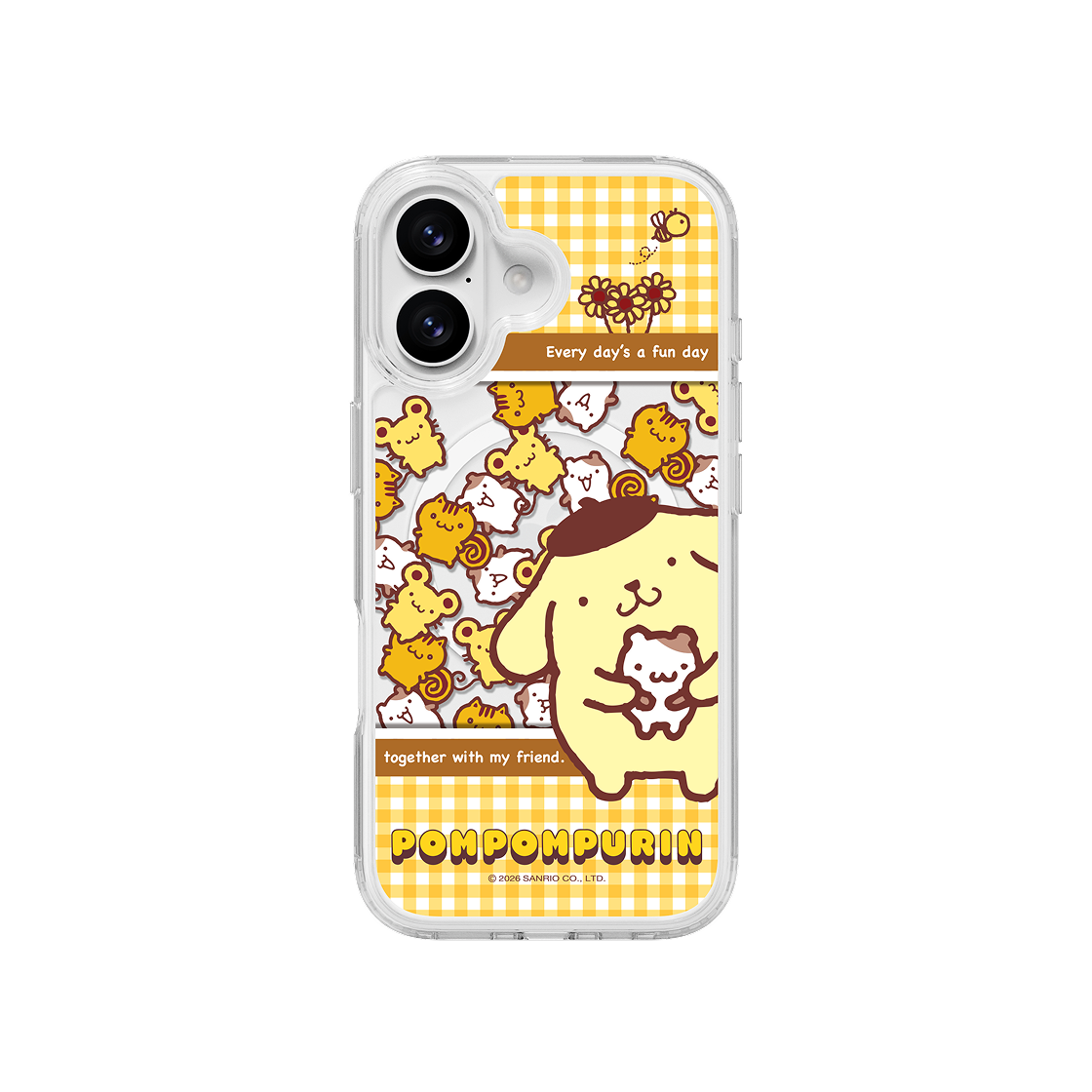 폼폼푸린 스낵키 클리어 마그넷 케이스 for iPhone17 Series(POMPOMPURIN Snacky Clear Magnet Case for iPhone17 Series) - 2