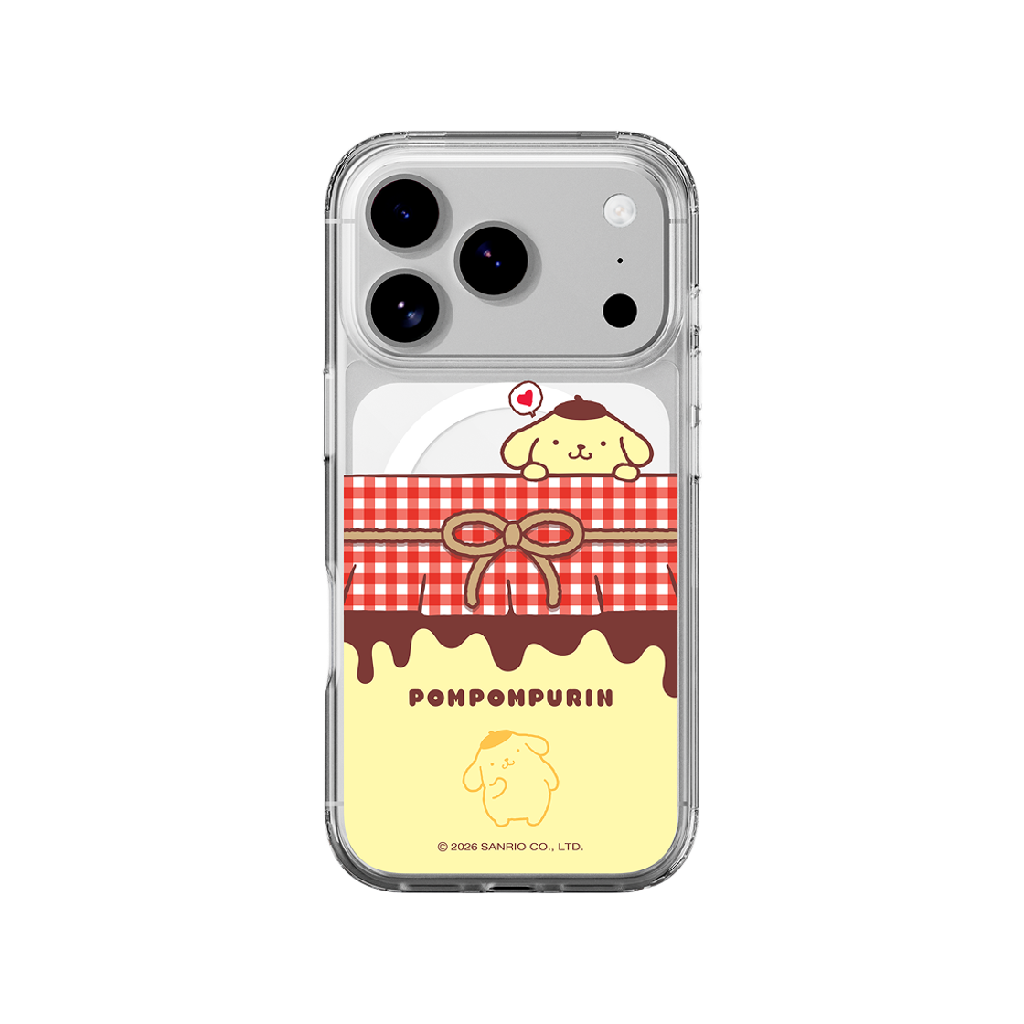 폼폼푸린 푸딩팩 클리어 마그넷 케이스 for iPhone17 Series(POMPOMPURIN Pudding pack Clear Magnet Case for iPhone17 Series) - 4