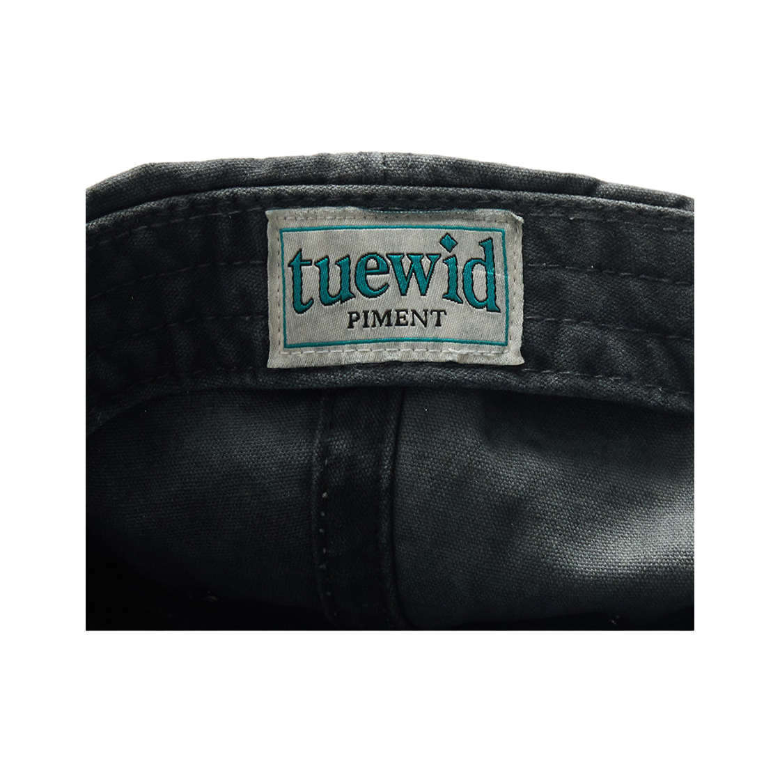 투위드 로고 패치워크 볼캡 블랙(Tuewid Logo Patch Work Wrinkled Ball Cap In Black) - 5