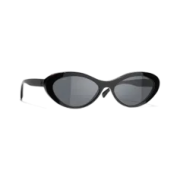 Chanel Oval Sunglasses Acetate & Black Pink International Fit