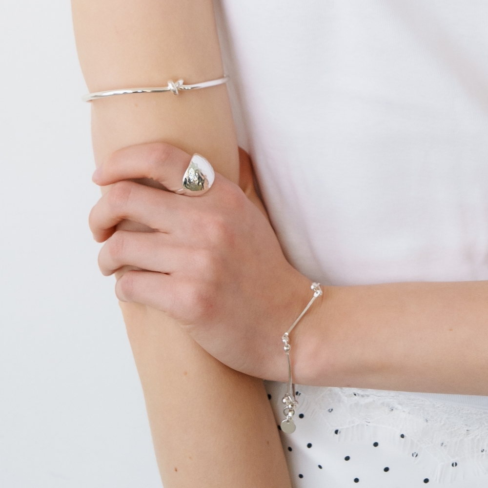 러브미몬스터 볼드 범프 반지 실버(lovememonster Bold Bump Ring SILVER) - 2
