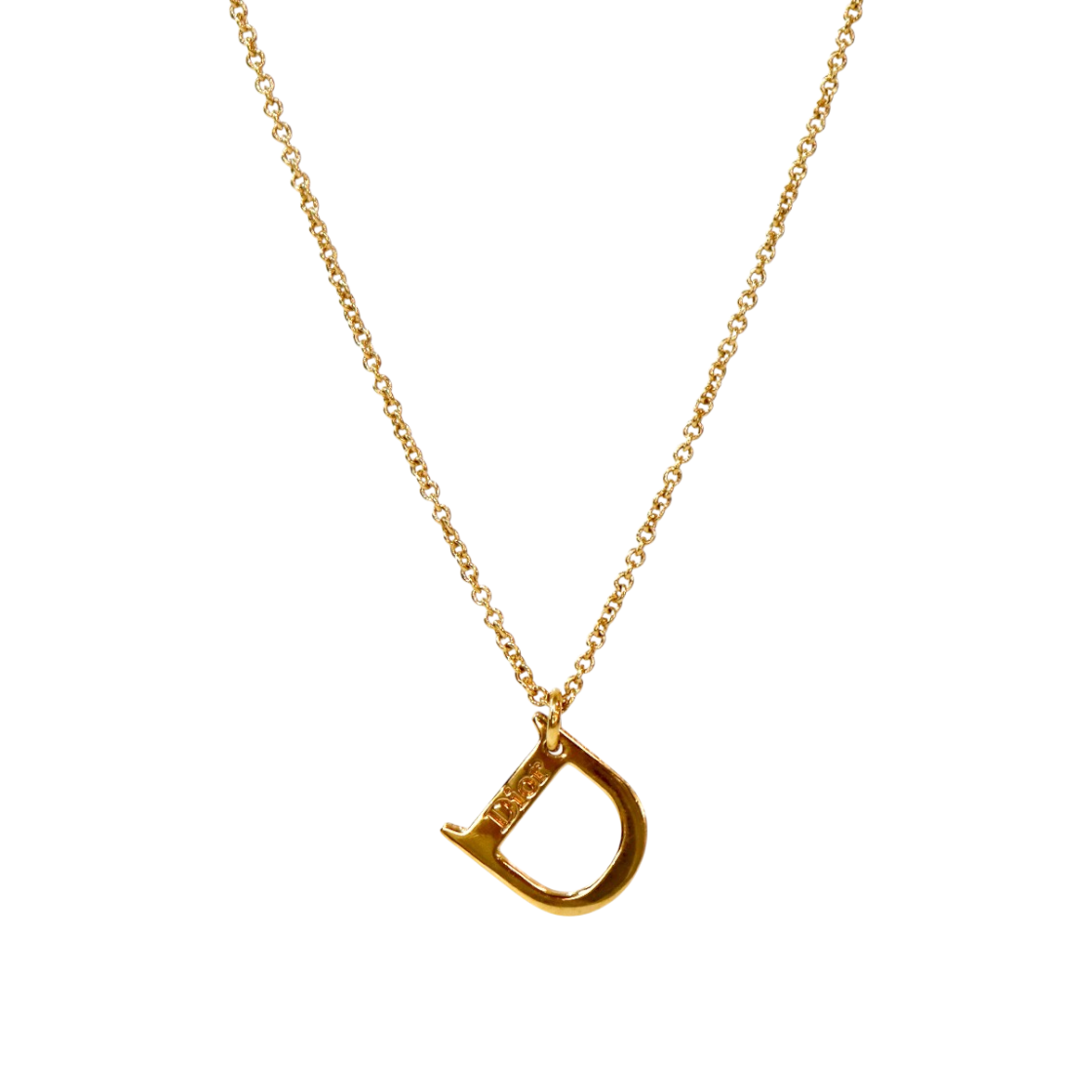 IT2ME86SEKVV Dior Cubic D Gold Necklace A-B57818
