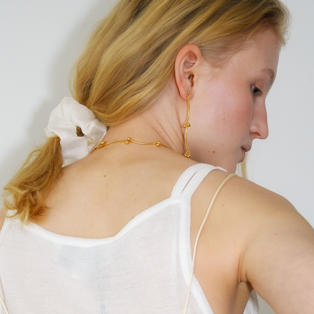 러브미몬스터 퓨어 포그 스크런치 스몰 아이보리(lovememonster Pure Fog Scrunchy S IVORY) - 4