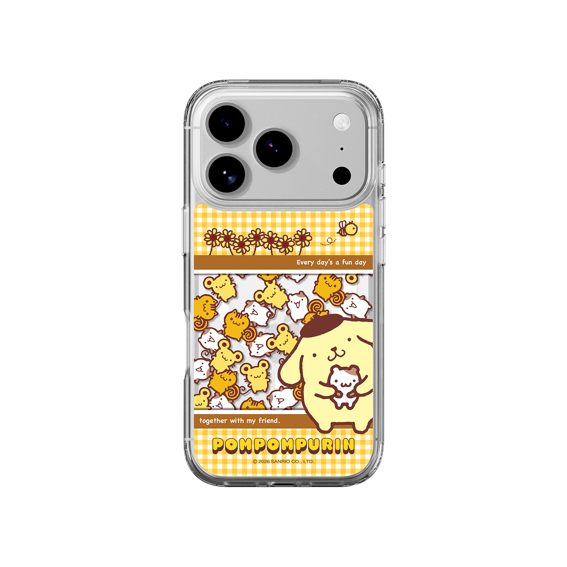 폼폼푸린 스낵키 클리어 마그넷 케이스 for iPhone17 Series(POMPOMPURIN Snacky Clear Magnet Case for iPhone17 Series) - 4