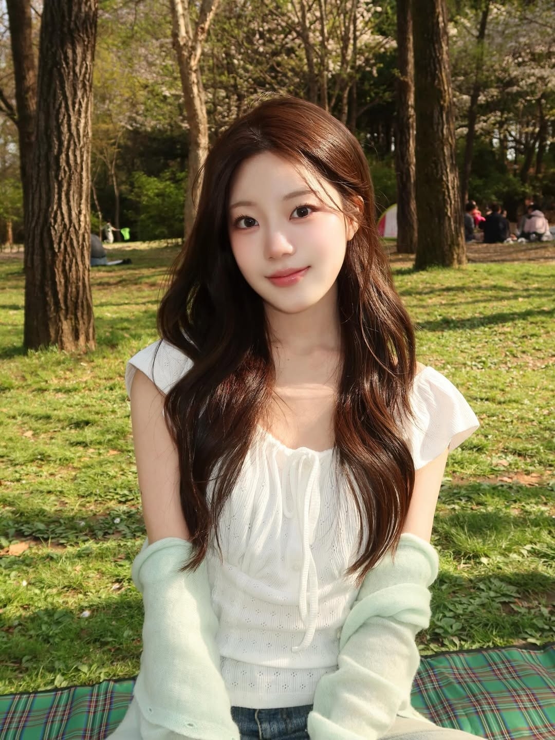 Rosefrantz Ribbon Shirring Sleeveless [Ivory] 착용 스타일 - 3