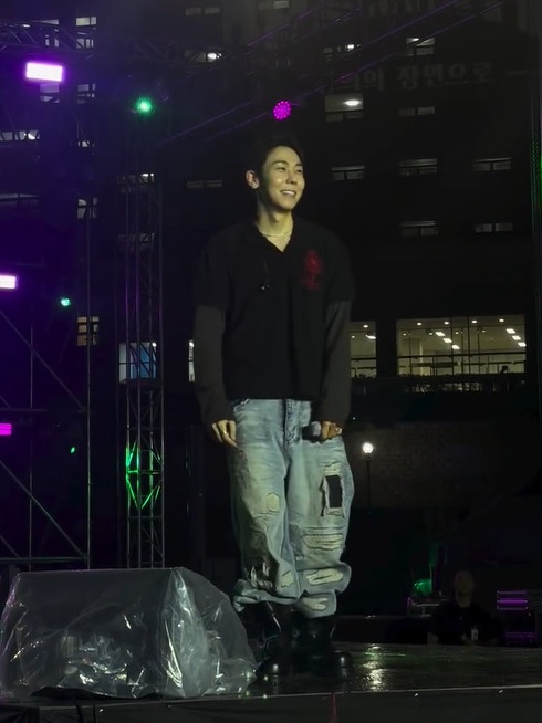 [트리플적립] PACOSPLY Sick Boy Denim Pants Blue 착용 스타일