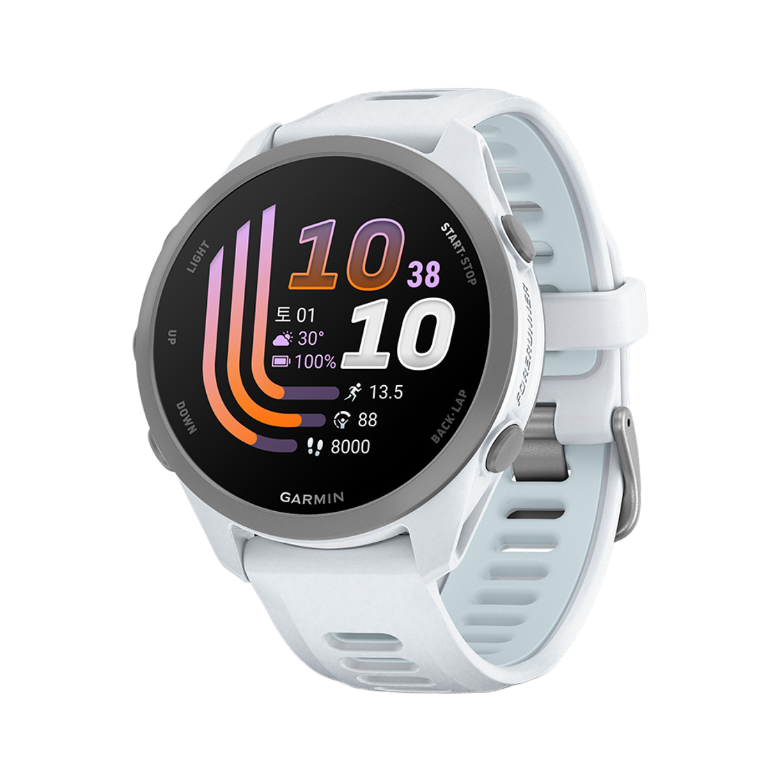 가민 포러너 170 뮤직 화이트스톤 러닝 GPS 스마트워치(Garmin Forerunner170Music,GPS,WiFi,W-Stone/CloudBlue,KOR/SEA,AA5206_010-03920-53)