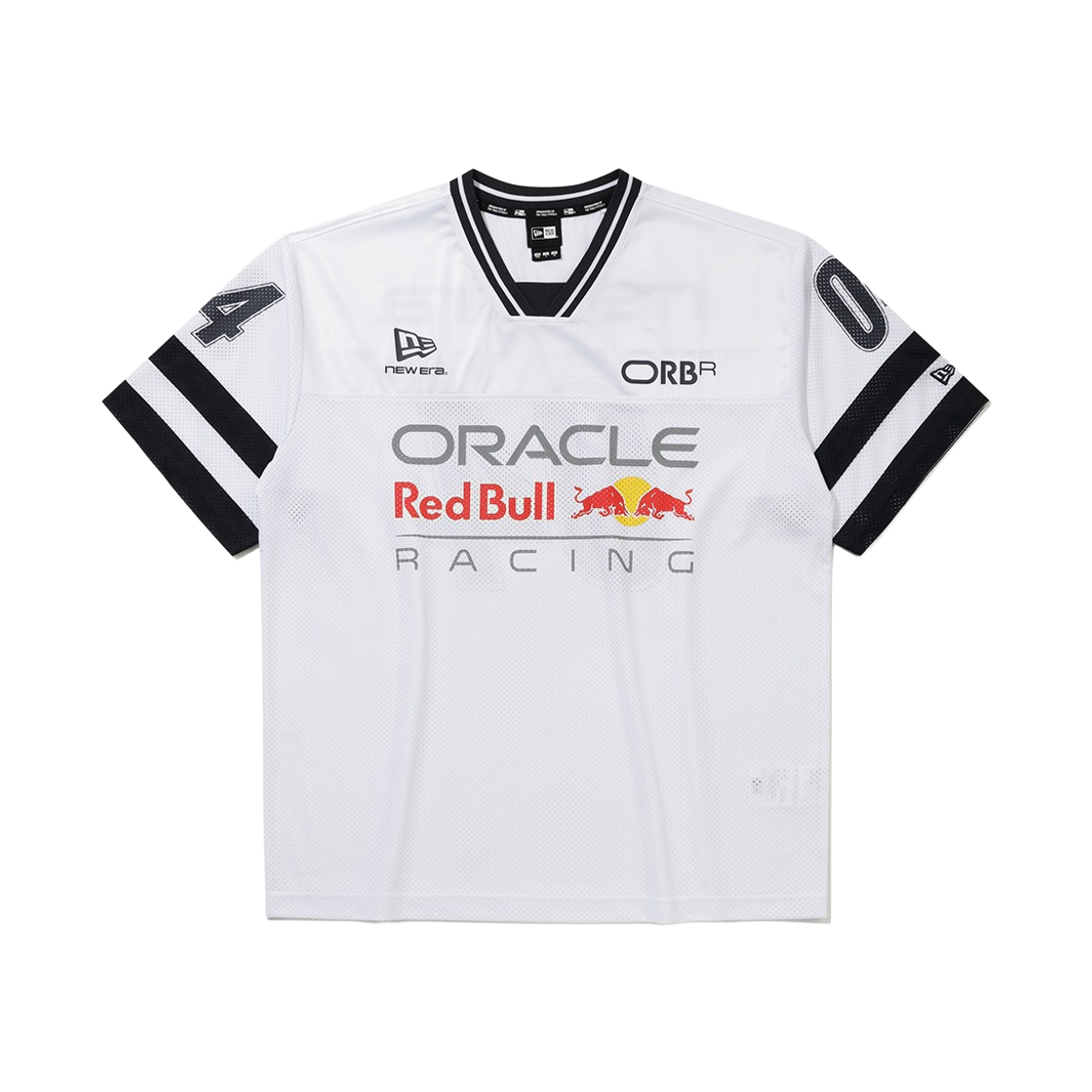 뉴에라 x 오라클 레드불 레이싱 메쉬 티셔츠 화이트(New Era x Oracle Red Bull Racing Mesh T-Shirt White)