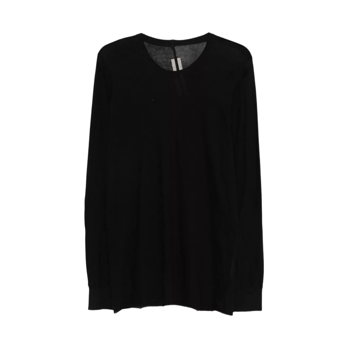 릭 오웬스 언스테이블 코튼 템플 베이직 롱슬리브 티셔츠 블랙(Rick Owens Temple Basic Long Sleeve T-Shirt in Unstable Cotton Black)