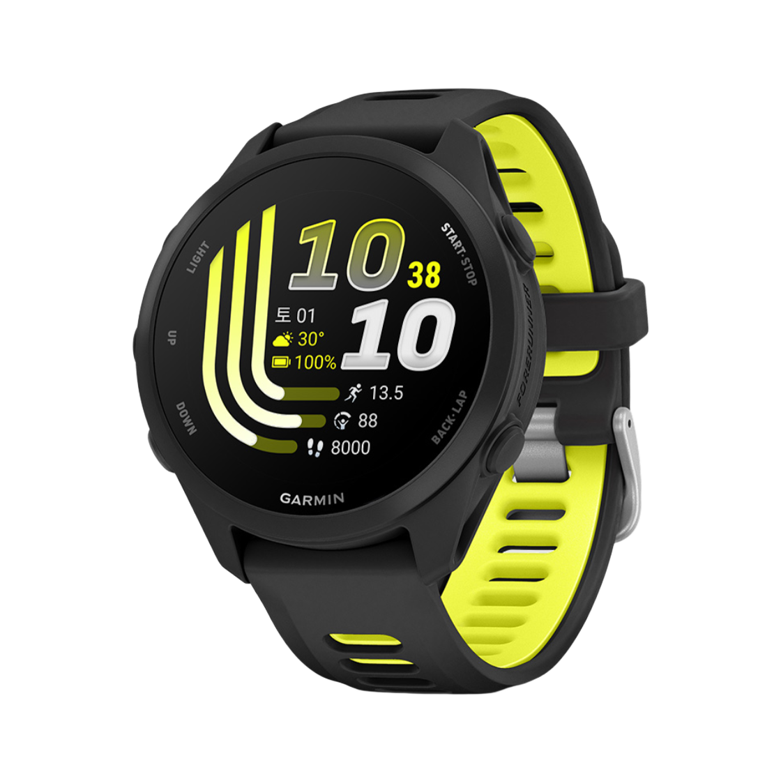 가민 포러너 170 블랙 러닝 GPS 스마트워치(Garmin Forerunner 170, GPS, Black/Amp Yellow, KOR/SEA,A05206_010-03920-50)