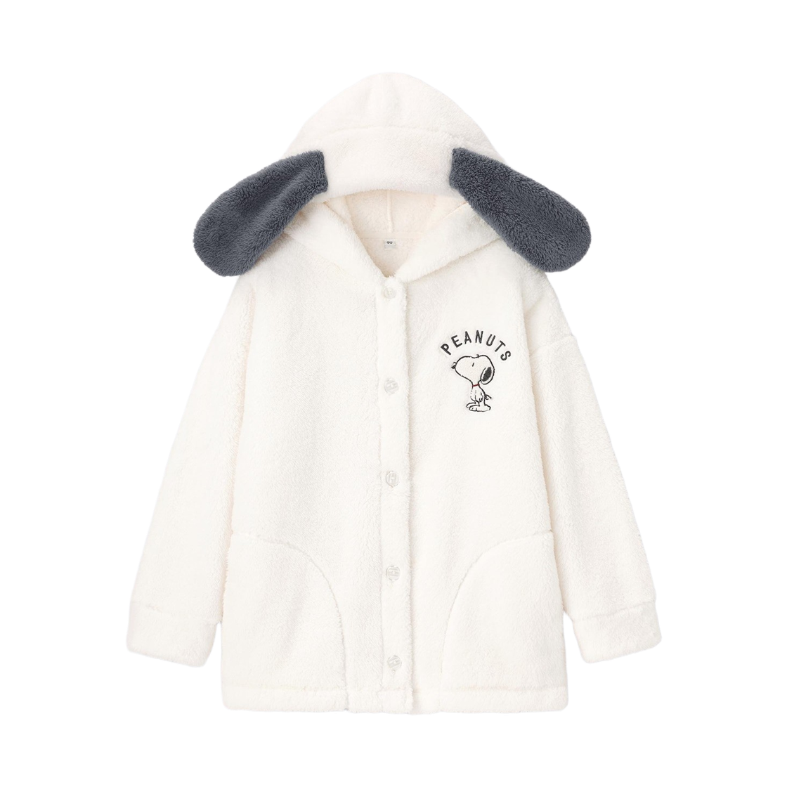 (W) GU x 피너츠 마시멜로우 필 파카 오프 화이트((W) GU x Peanuts Marshmallow Feel Parka Off White)