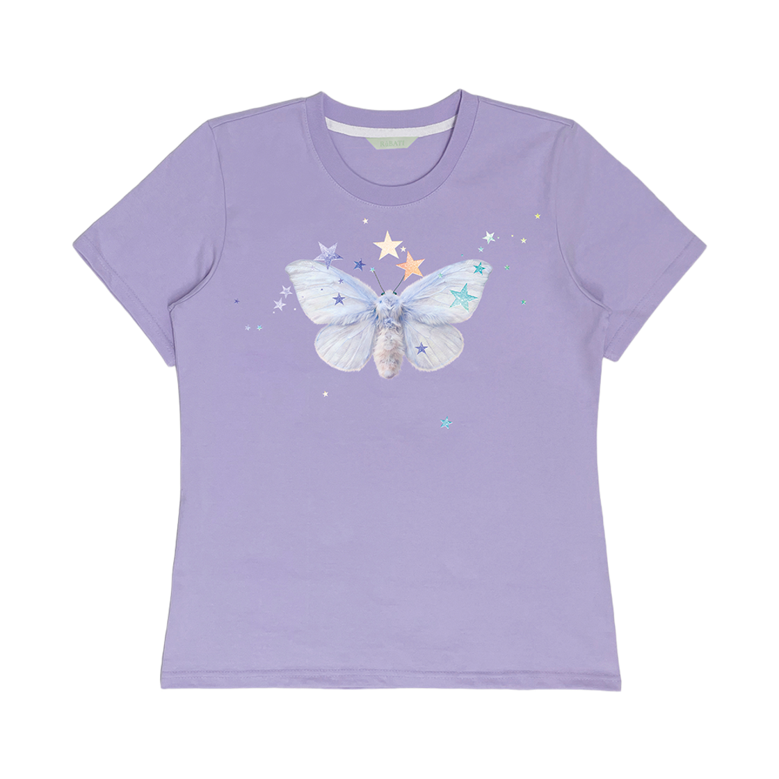 루바티 드리밍 모스 스탠다드 티셔츠 퍼플(Rubati Dreaming Moth Standard Tshirt Purple)
