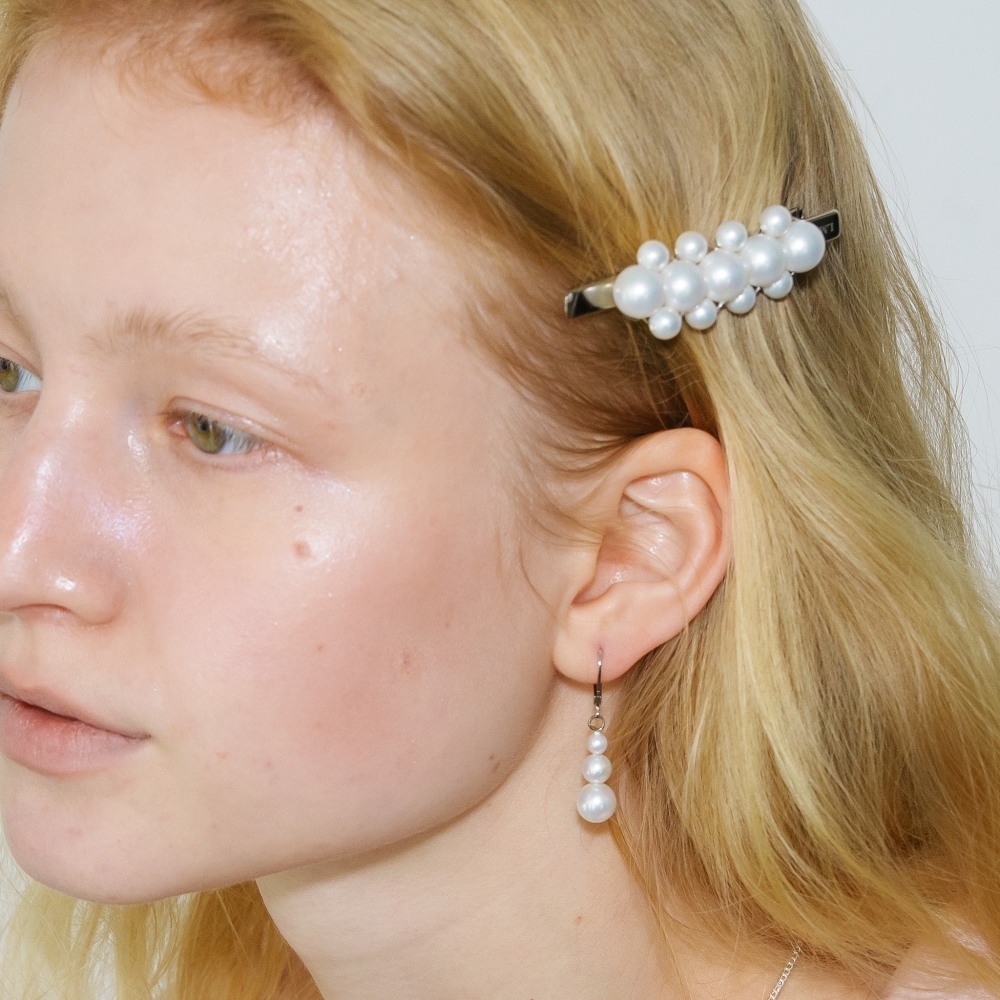 러브미몬스터 볼드 무드 원석 헤어핀 화이트(lovememonster Bold Mood Gem Hair Pin WHITE) - 2