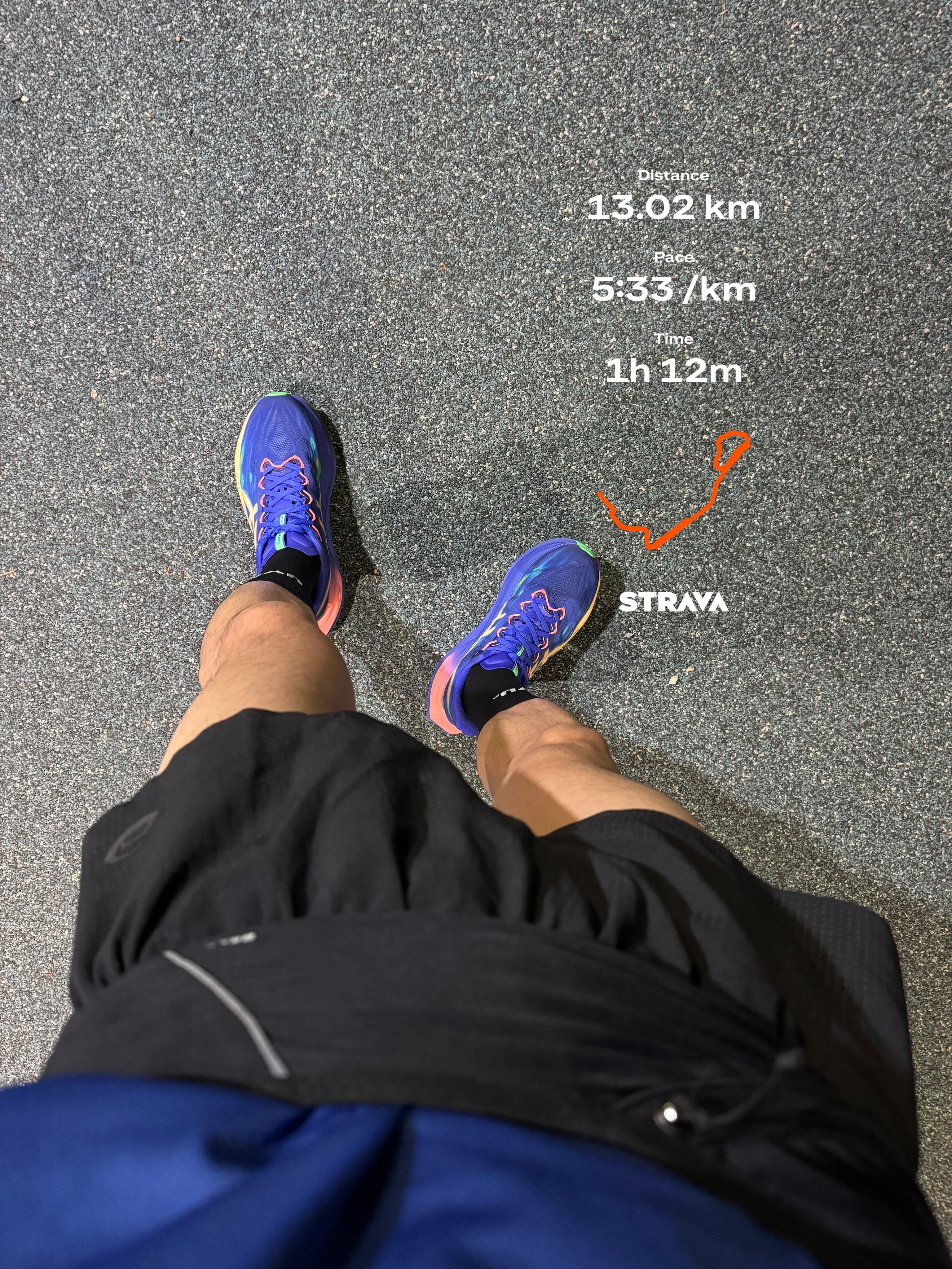Asics Superblast 3 Cobalt Burst Light Orange, Asics Metarun Split Shorts Performance Black 착용 스타일 - 1