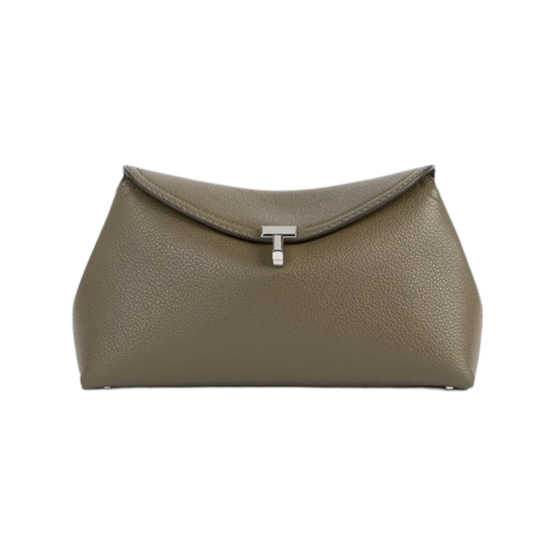 토템 티락 그레인드 레더 클러치 다크 토프(Toteme T-Lock Grained Leather Clutch Dark Taupe) - 1
