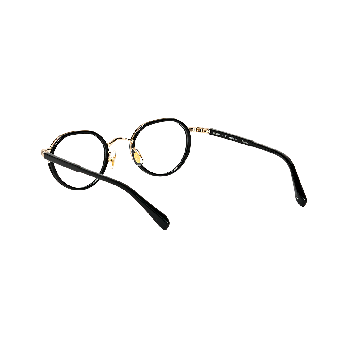 테츠오아이웨어 버디 콤비테 C2 블랙 & 골드(TETSUO EYEWEAR Buddy C2 Black & Gold) - 3