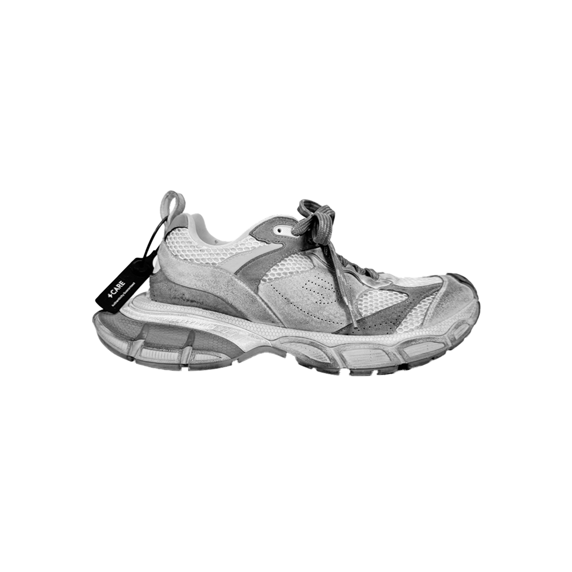 발렌시아가 남성 3XL 원아웃 스웨이드 스니커즈 라이트 그레이(Balenciaga Men 3XL One-Out Suede Sneakers Light Grey) - 1