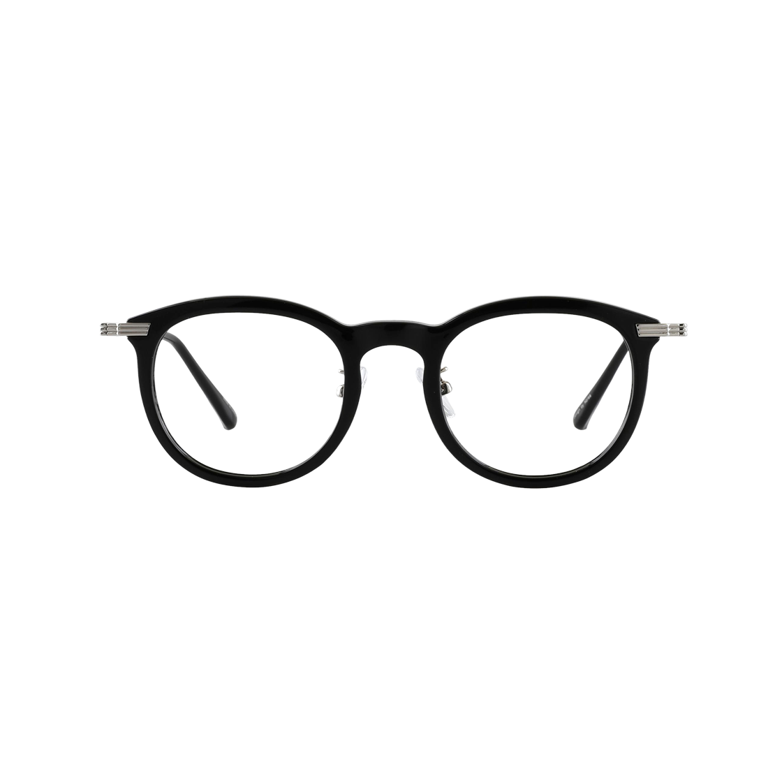 REVIVAL C1+블루라이트차단 2DITOR Vintage Round unisex Fashion Slim Horn-rimmed UV and blue light protection Glasses C1 black