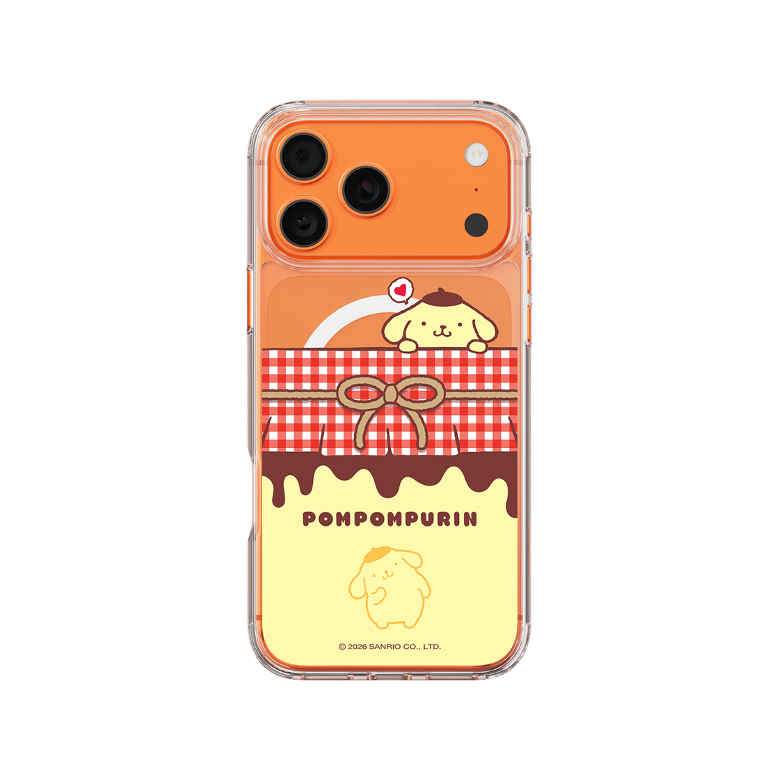 폼폼푸린 푸딩팩 클리어 마그넷 케이스 for iPhone17 Series(POMPOMPURIN Pudding pack Clear Magnet Case for iPhone17 Series)