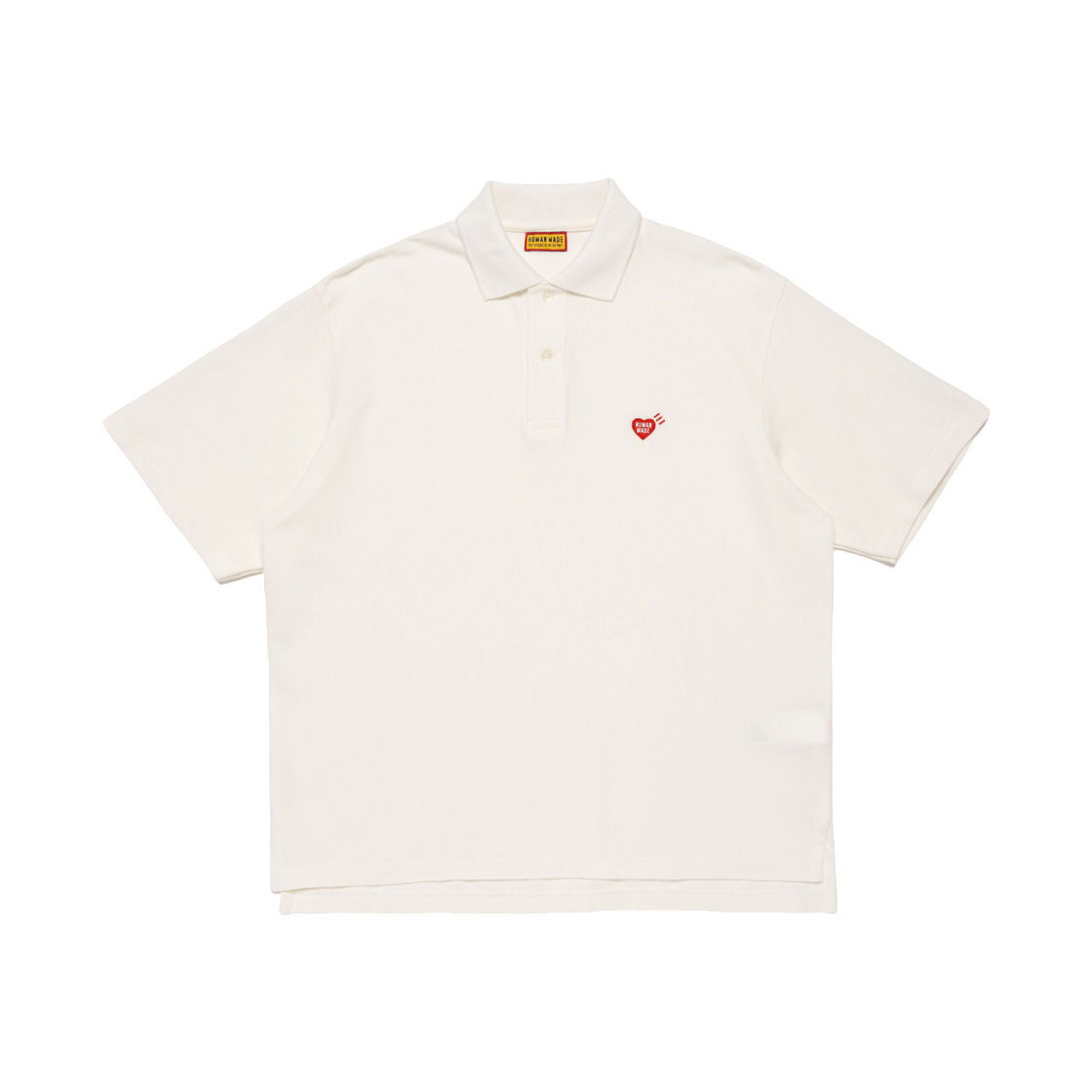 HM31CS006 Human Made Polo Shirt White