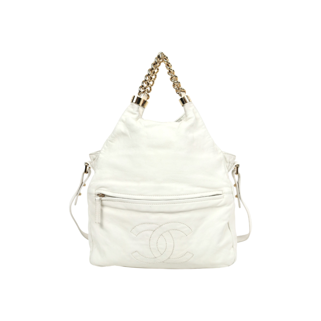 IT634DWLCAFM Chanel White Rodeo Drive Hobo 2-Way Bag