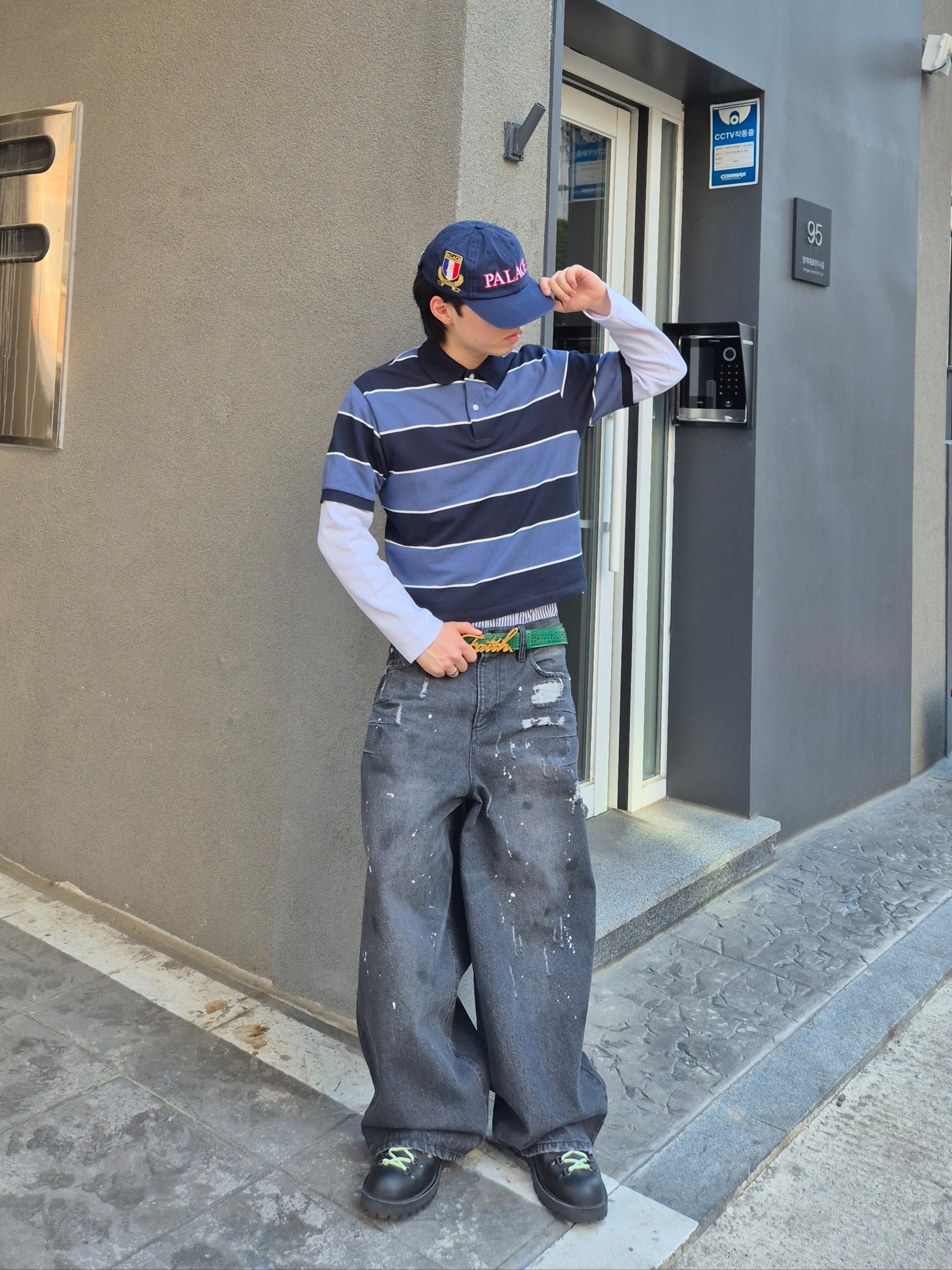 Palace Rugby 6-Panel Navy - 25SS ์ฐฉ์ฉ ์คํ์ผ - 1