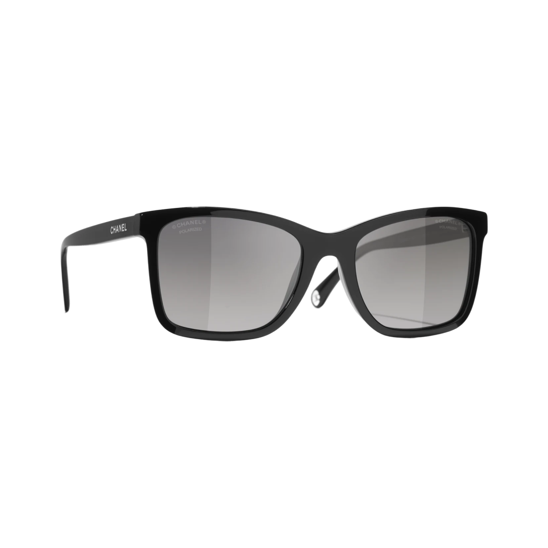 A71719-X02016-S0143 Chanel Rectangle Sunglasses Acetate & Black