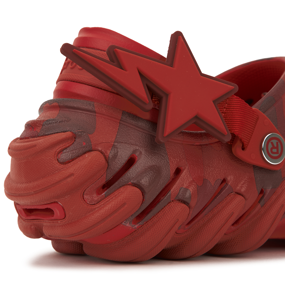 크록스 x 베이프 에코 RO 클로그 레드(Crocs x BAPE Echo RO Clog Red) - 8