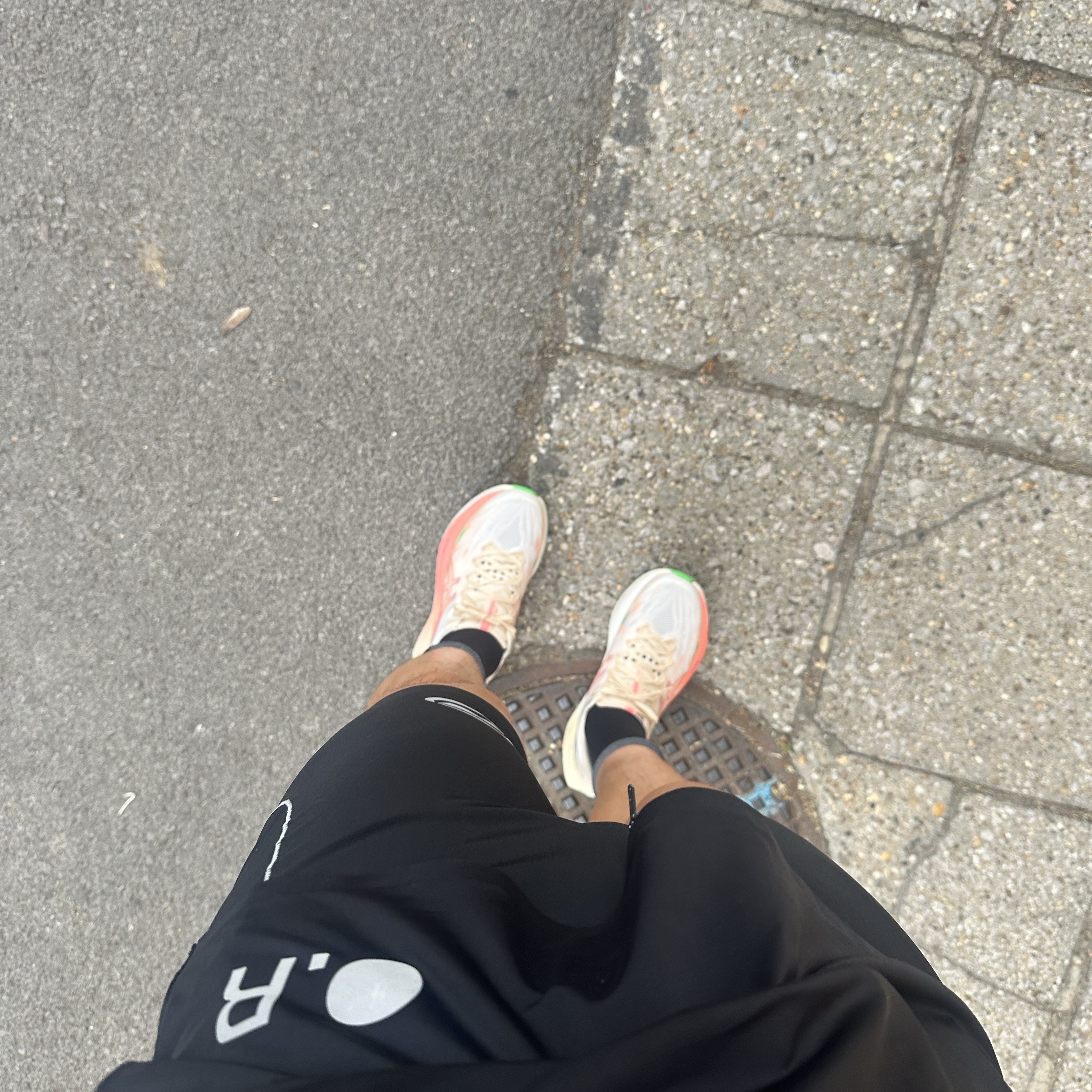 Optimistic Runners Nylon OR Cap Dark Blue, Optimistic Runners Performance Short Tights Black 착용 스타일 - 2
