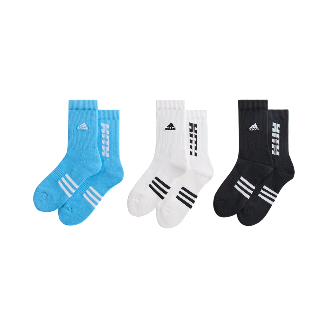 KR3683 Adidas x Kith x Messi Football Crew Socks Multi (3 Pack)