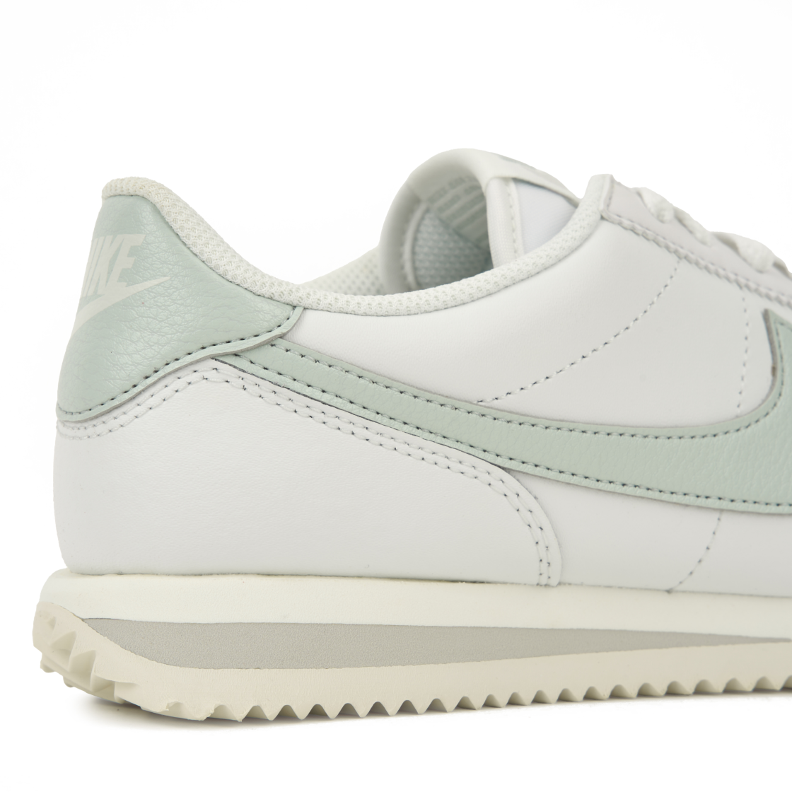 (W) 나이키 코르테즈 레더 서밋 화이트 라이트 실버((W) Nike Cortez Leather Summit White Light Silver) - 8
