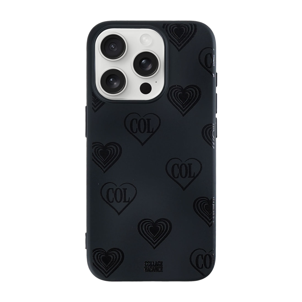 p64 COLLAGEVACANCE Stripe Heart Soft Case Pattern Heart