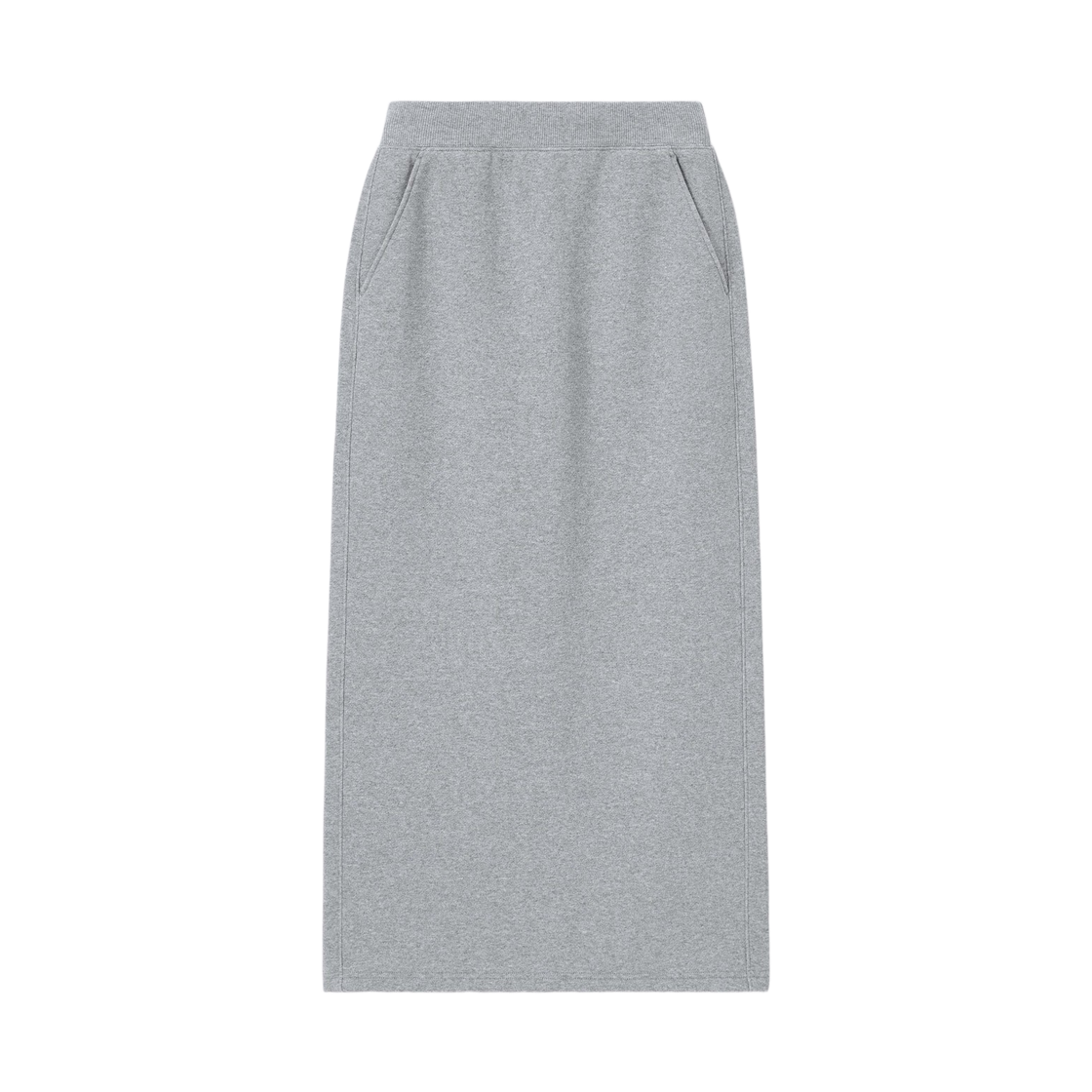 358538-03 (W) GU Heavyweight Sweat Narrow Skirt + EC Long Length Gray