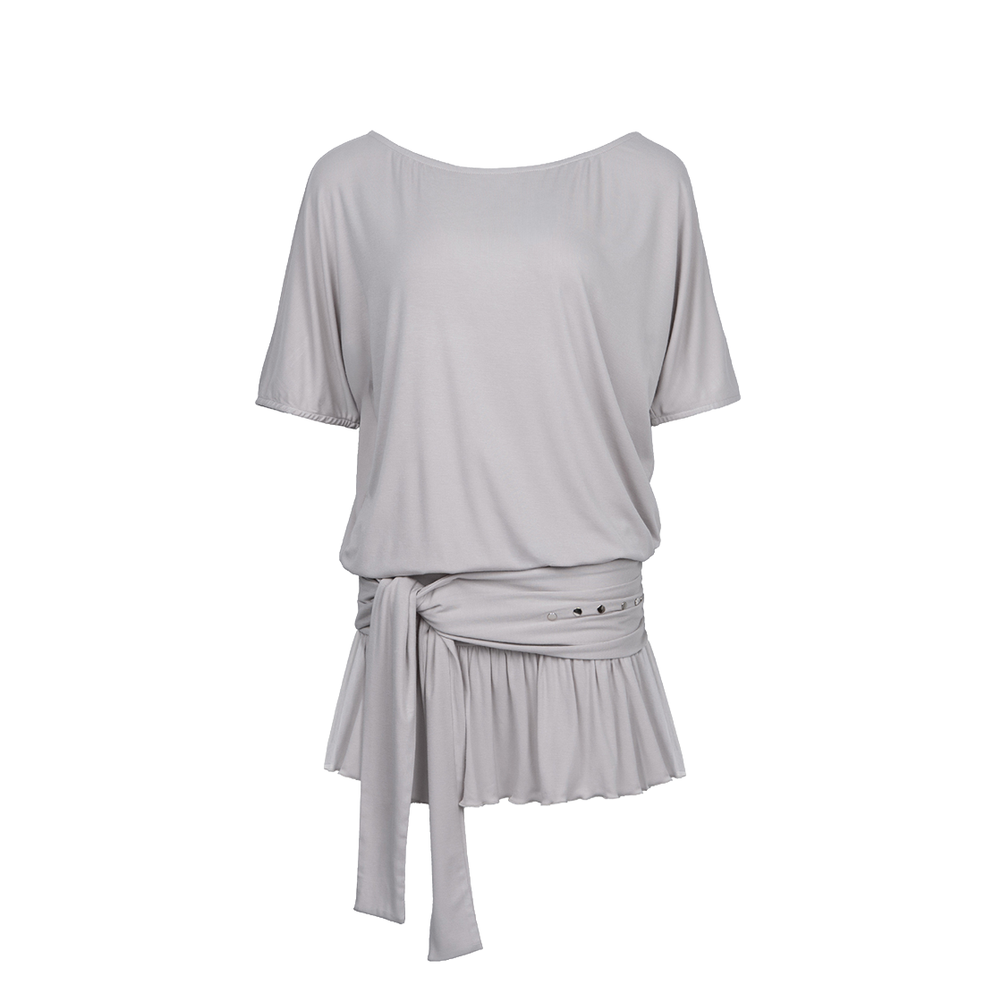 러프넥 웨이스트 타이 드레스(Roughneck Waist Tie Dress) - 1