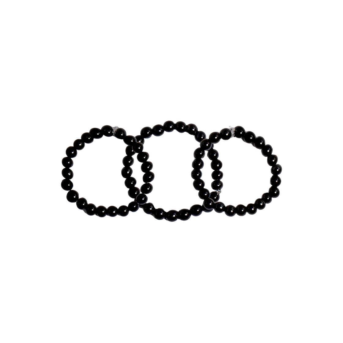 러브미몬스터 [3세트] 타이니 원석 반지 블랙(lovememonster [3 SET] Tini Gems Rings BLACK) - 1