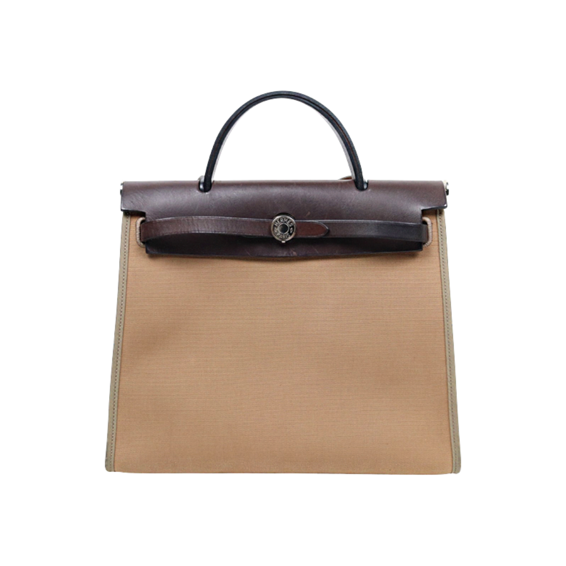 ITPAMPCUENTB Hermes Brown Herbag Square M Engraving C-A58190