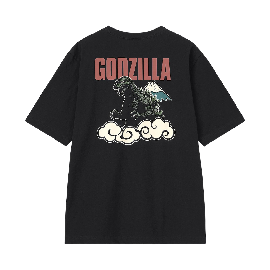 GU x 고질라 그래픽 티셔츠 블랙(GU x Godzilla Graphic T-Shirt Black)
