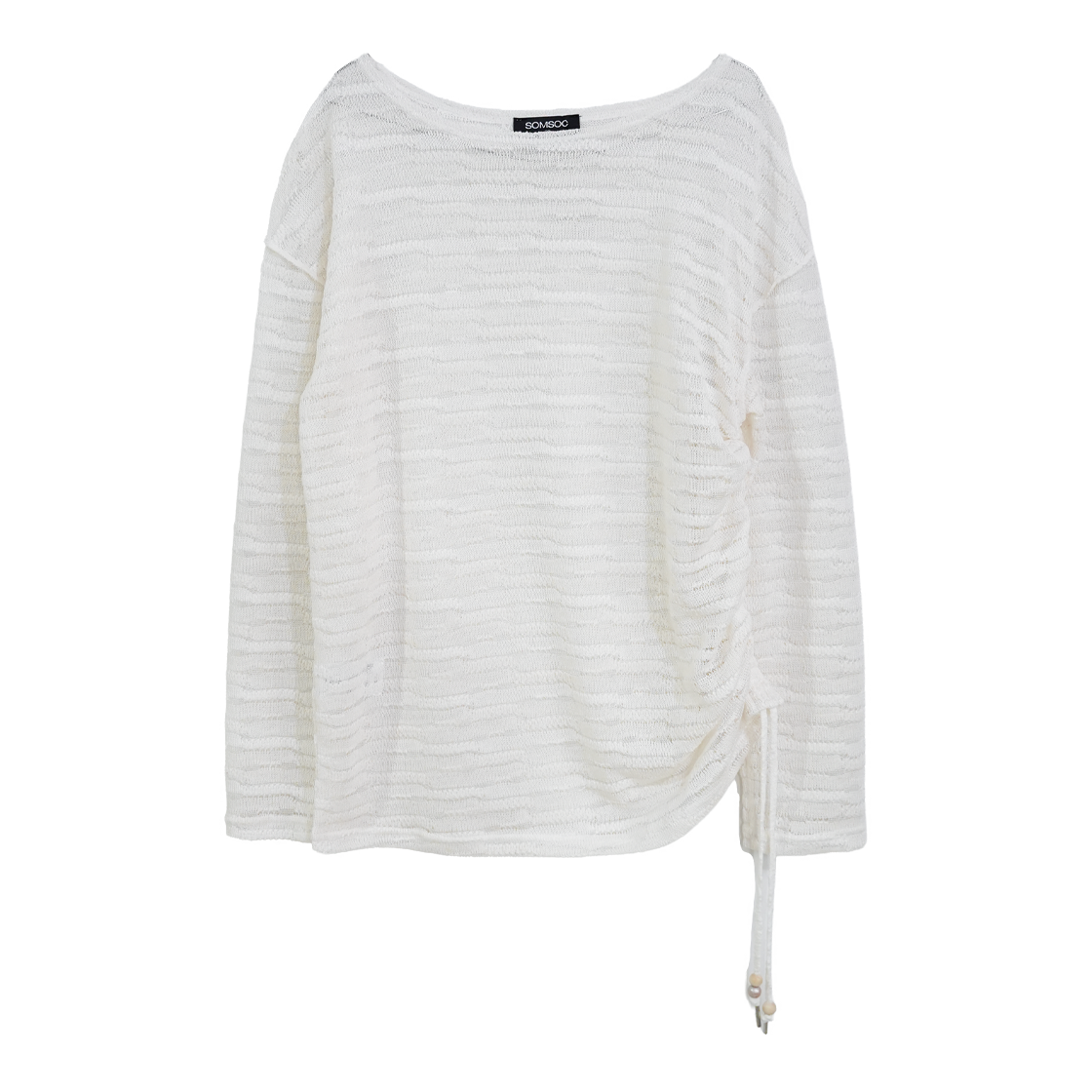 솜속 엘리 레이스 니티드 탑 화이트(SOMSOCAllie Lace Knitted Top White)