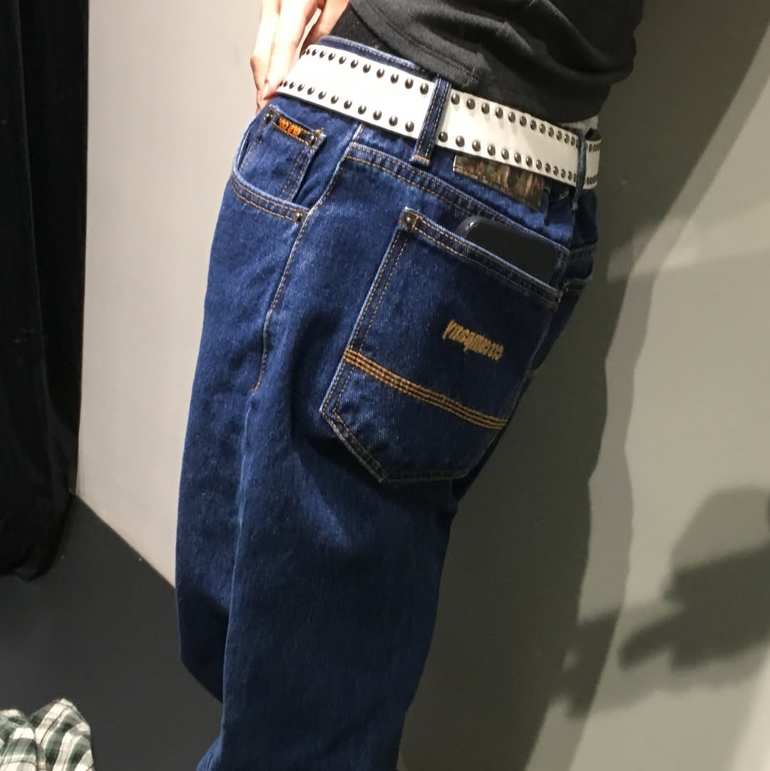 ersco Straight Jeans Blue 착용 스타일 - 6