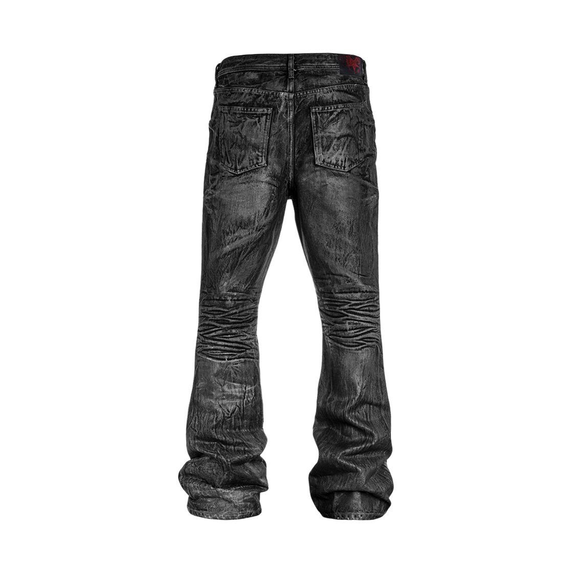 에모스탠스클럽 블랙 더스트 코티드 플레어 진(emostanceclub Black Dust Coated Flare Jeans) - 3