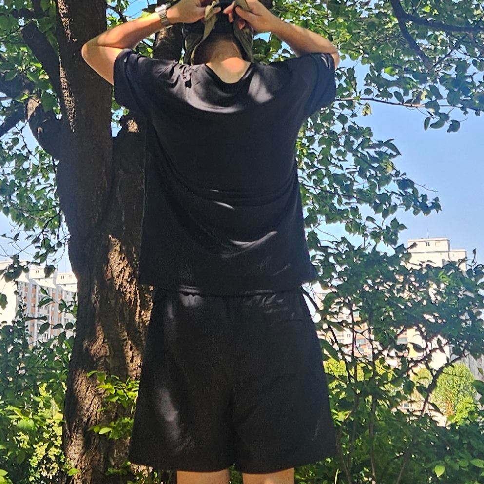 Nike Dri-Fit Running T-Shirt Black - Asia 착용 스타일