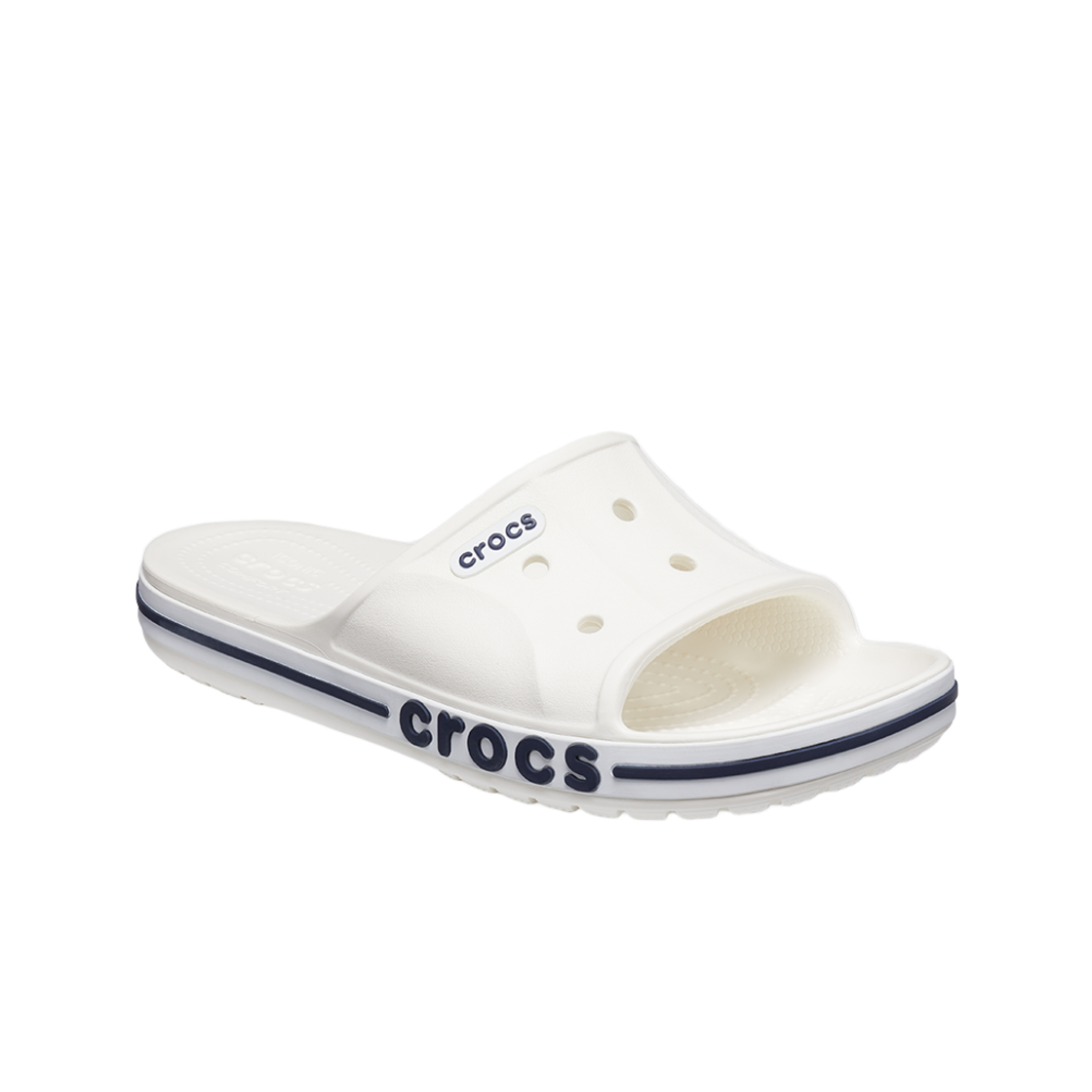 크록스 바야밴드 슬라이드 화이트 네이비 26SUSL205392(Crocs BAYABAND SLIDE WTN 26SUSL205392) - 3